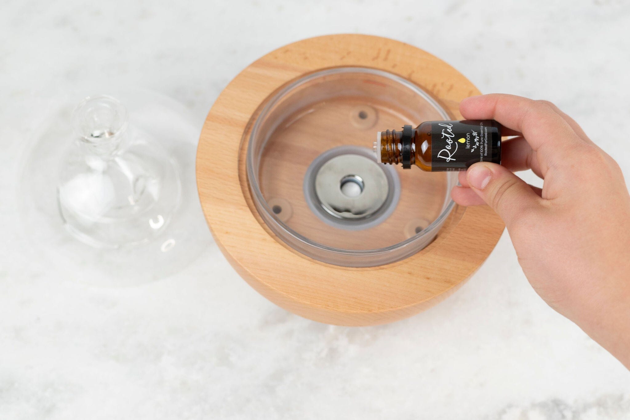 Glass Fountain Diffuser Essential Oils Rooted For Good