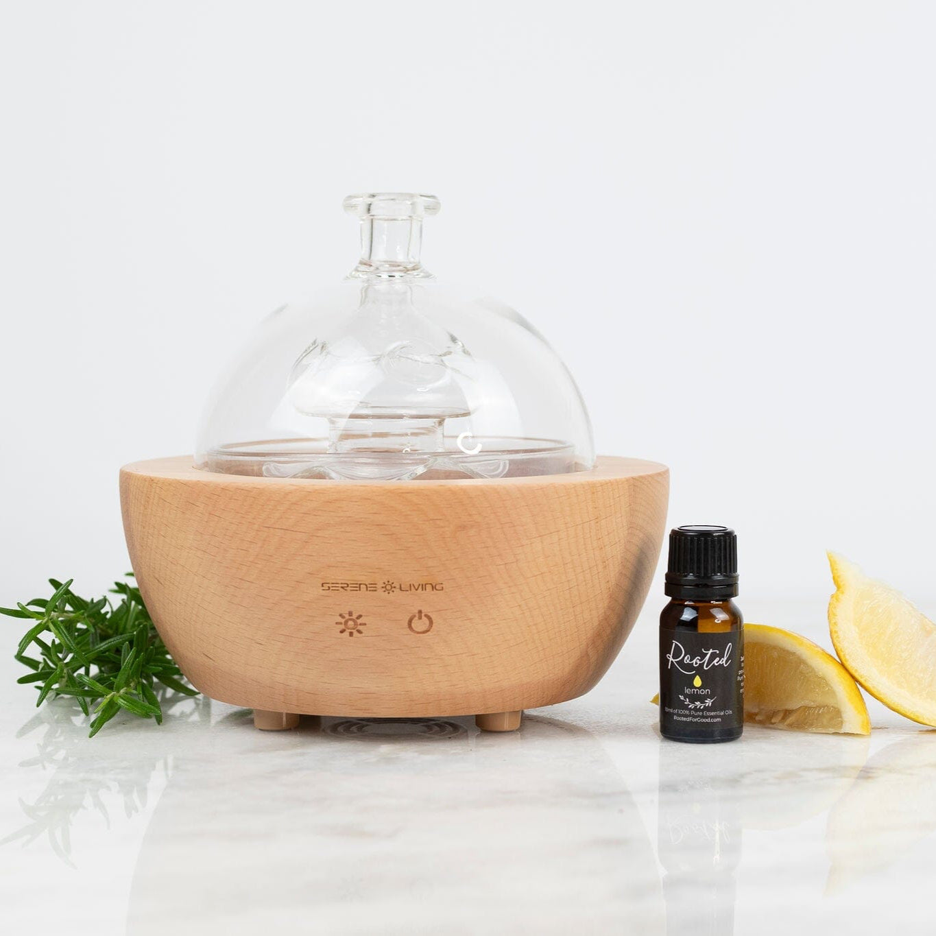 Glass Fountain Diffuser Essential Oils Rooted For Good