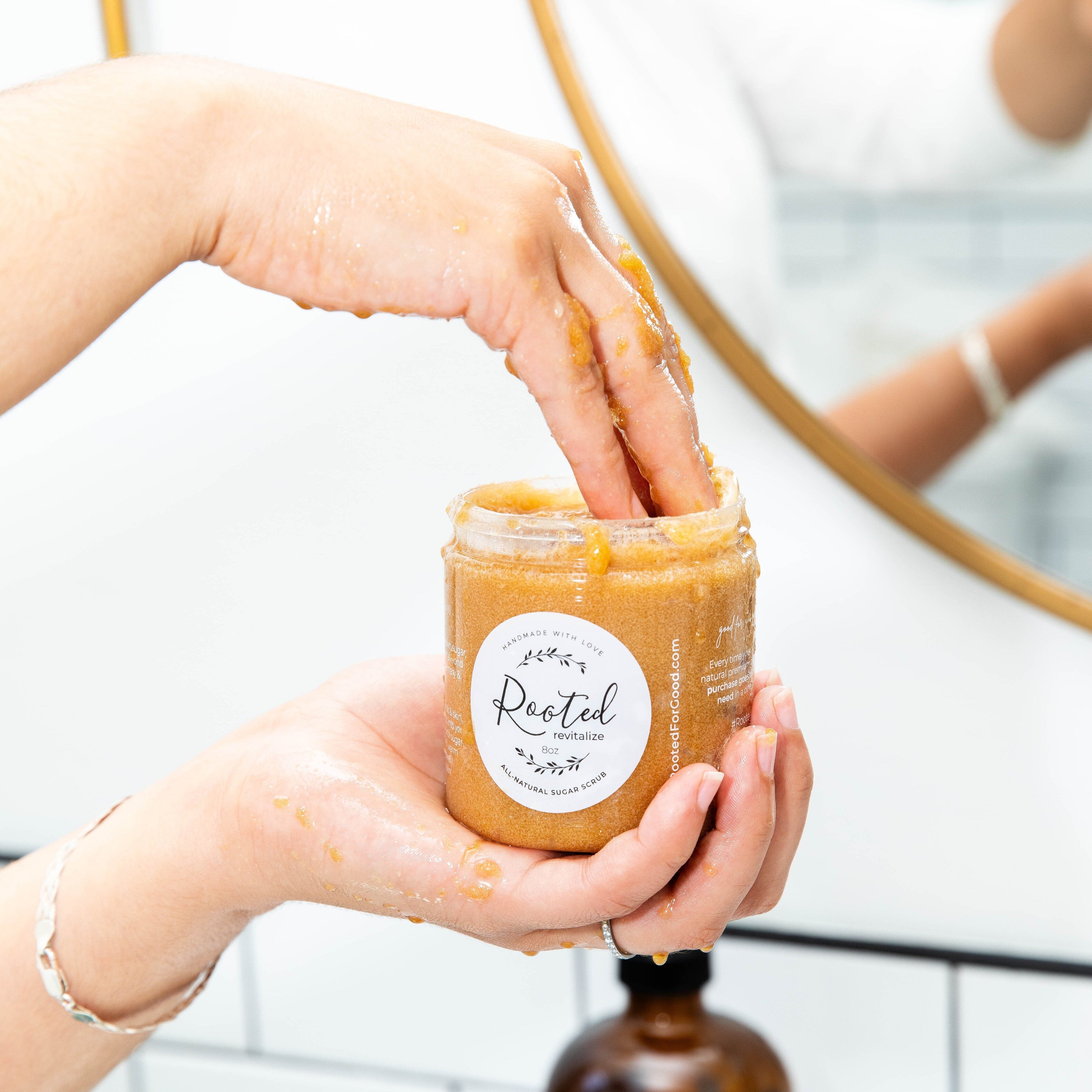 Revitalize Exfoliating Sugar Scrub Face Rooted For Good Skincare