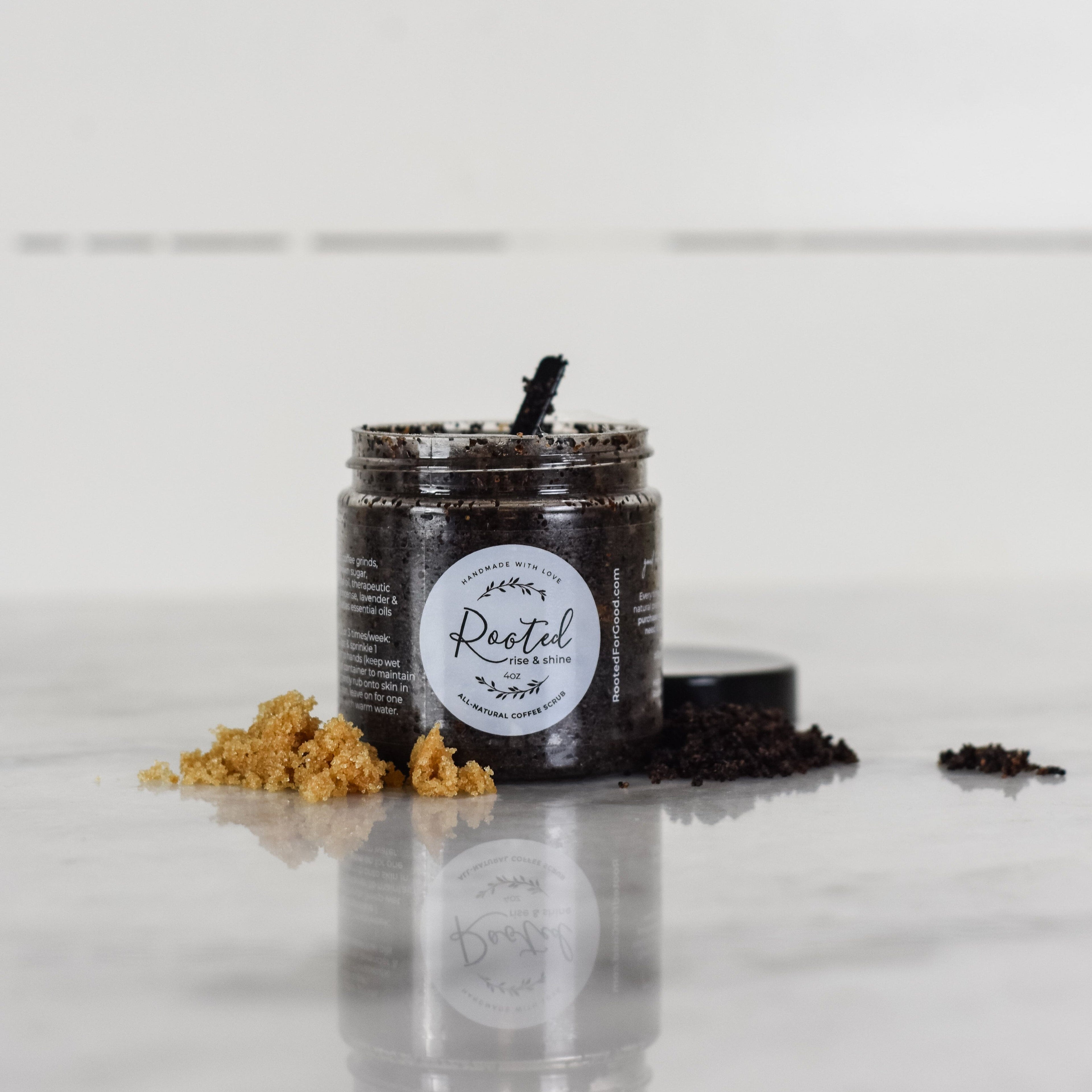 Rise & Shine Face & Lip Coffee Scrub Face Rooted For Good
