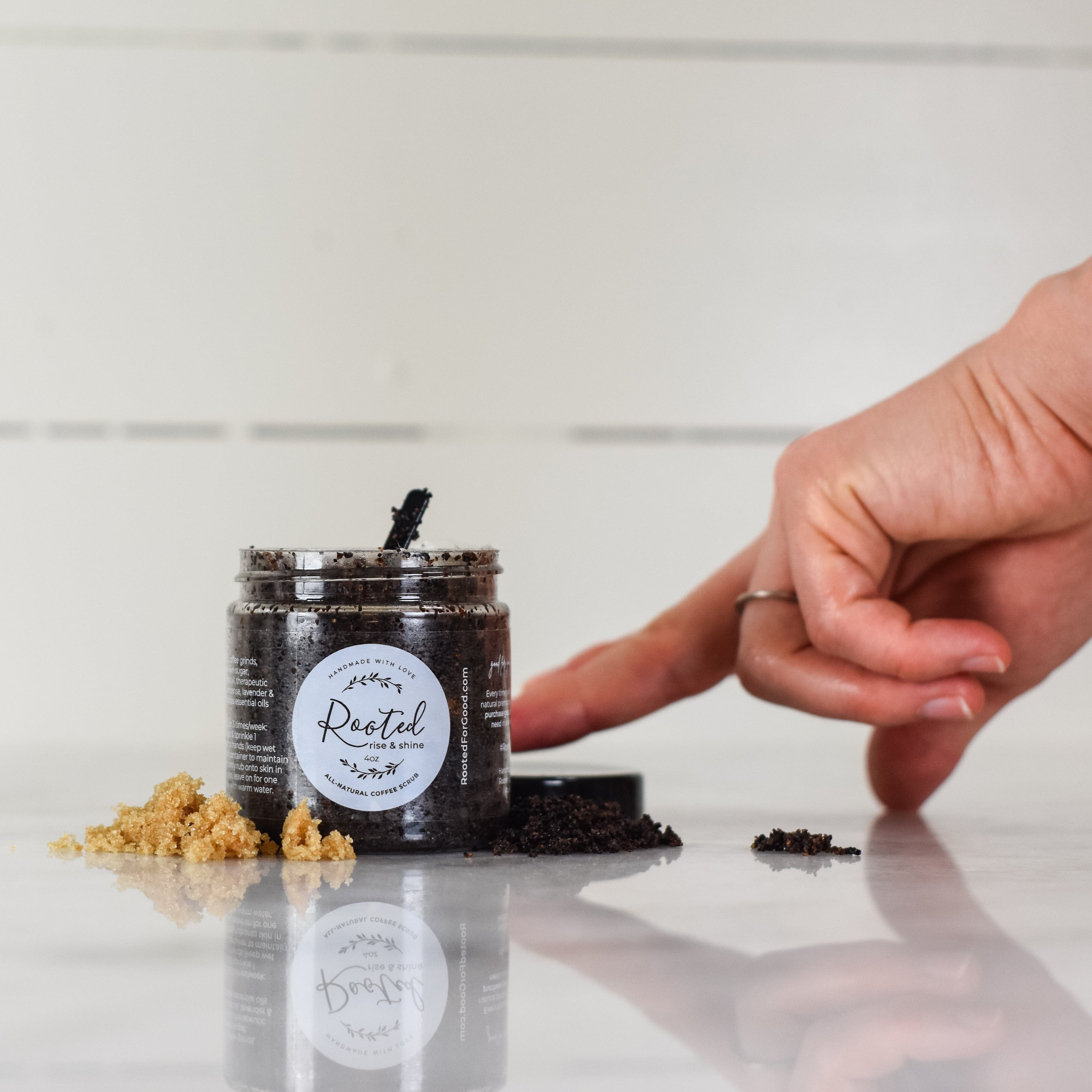 Rise & Shine Face & Lip Coffee Scrub Face Rooted For Good