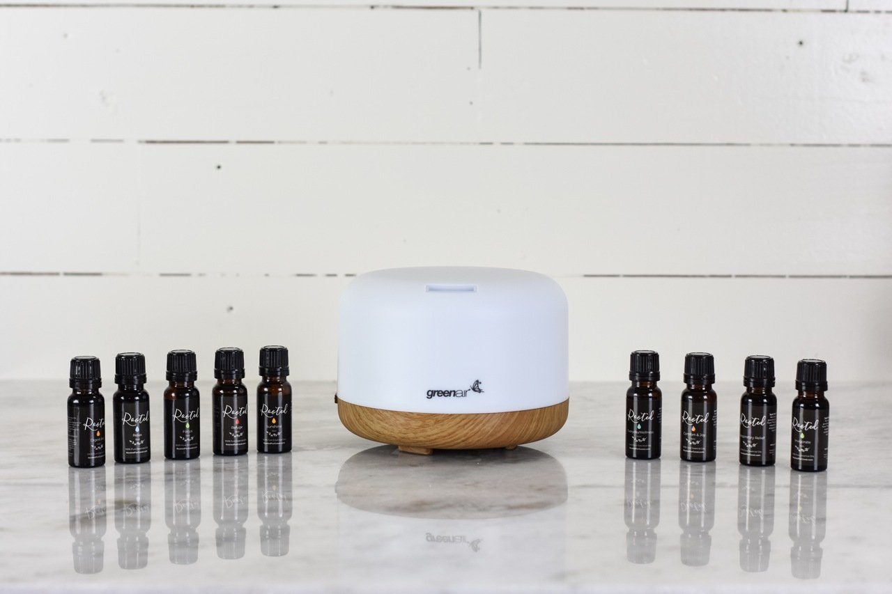 Premium Oil Blends Bundle Essential Oils Bundle Rooted For Good Skincare Rooted AromaCloud Diffuser