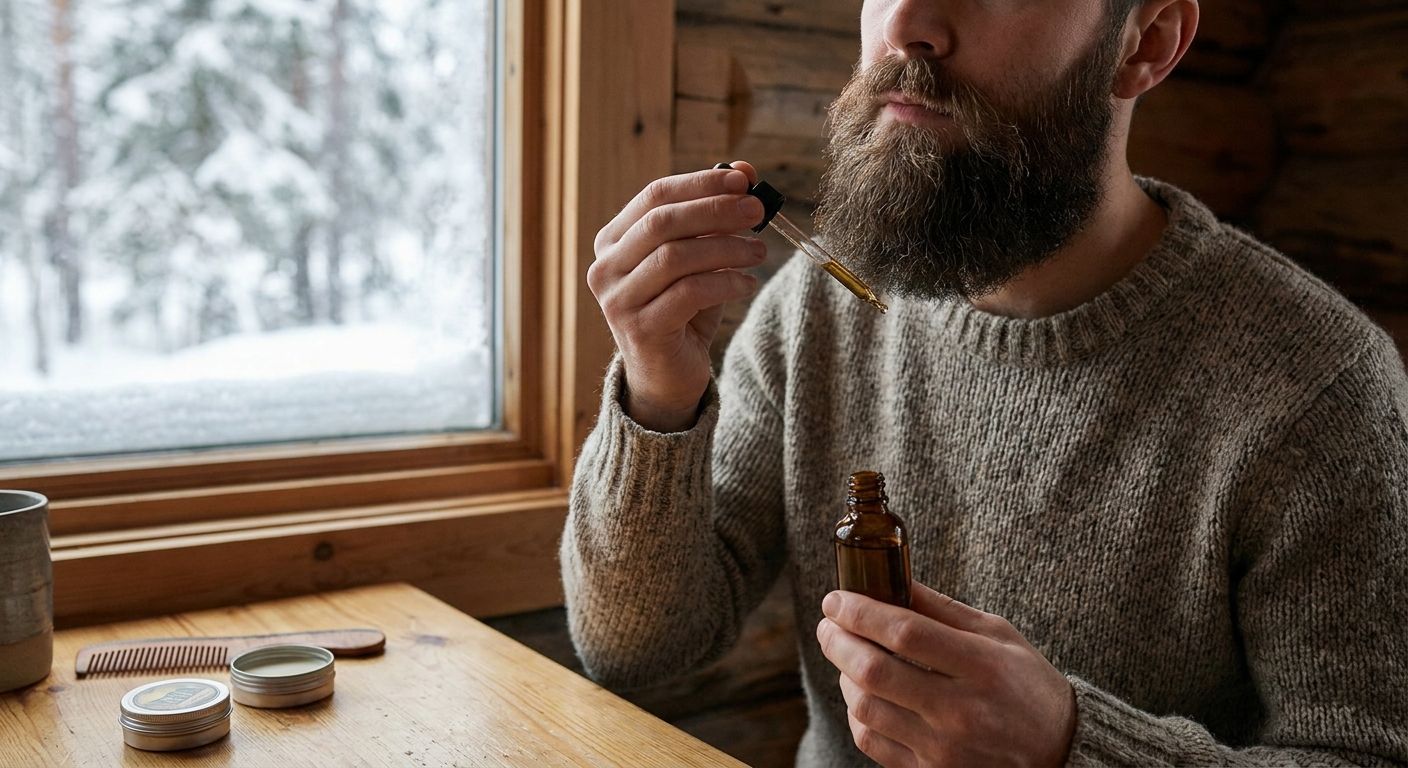 Beard oil for winter dryness