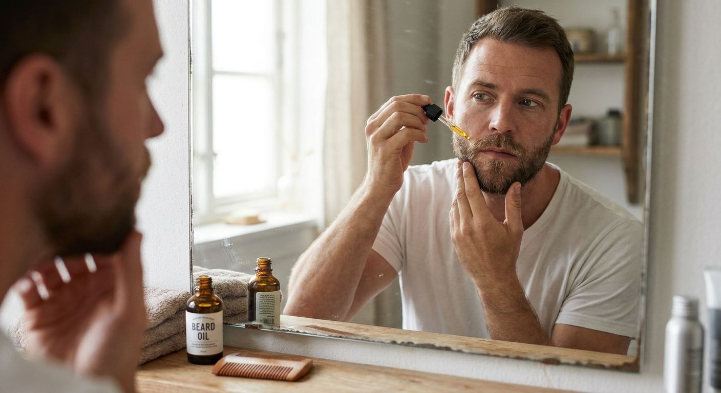 Beard oil for patchy beard growth