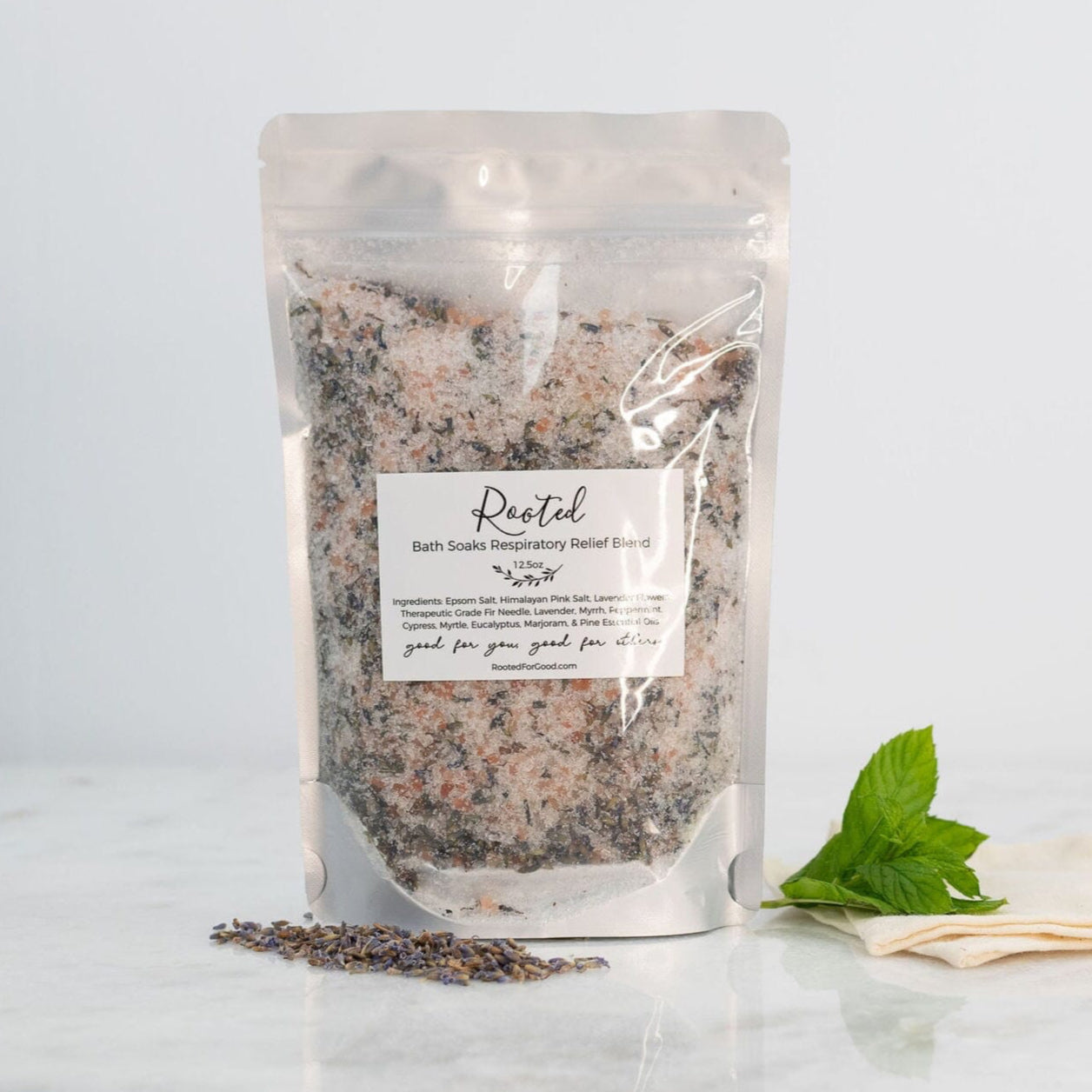 Bath Soaks Bath Rooted For Good Respiratory Relief - a soothing aroma that helps ease congestion &amp; headaches 