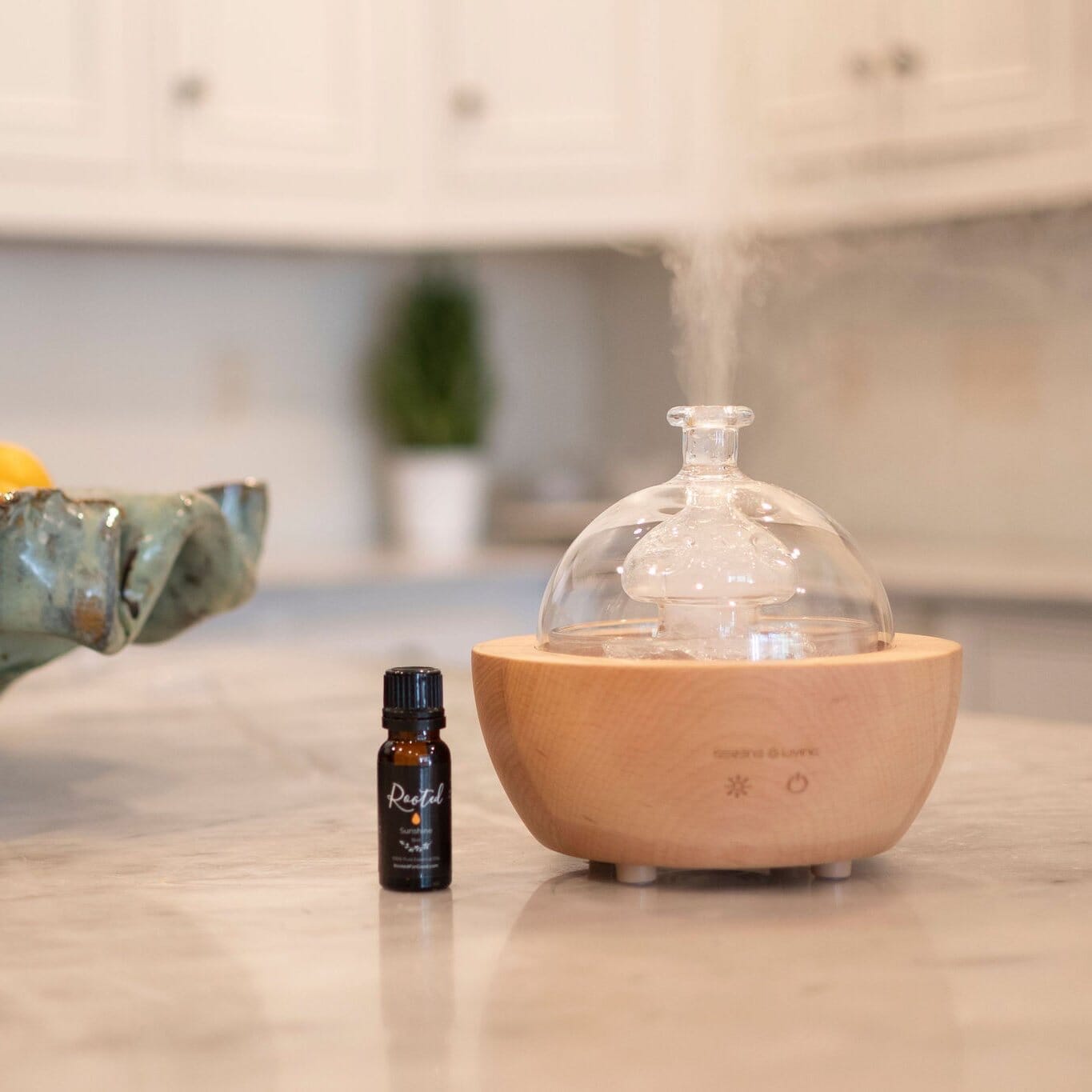 Glass Fountain Diffuser Essential Oils Rooted For Good 