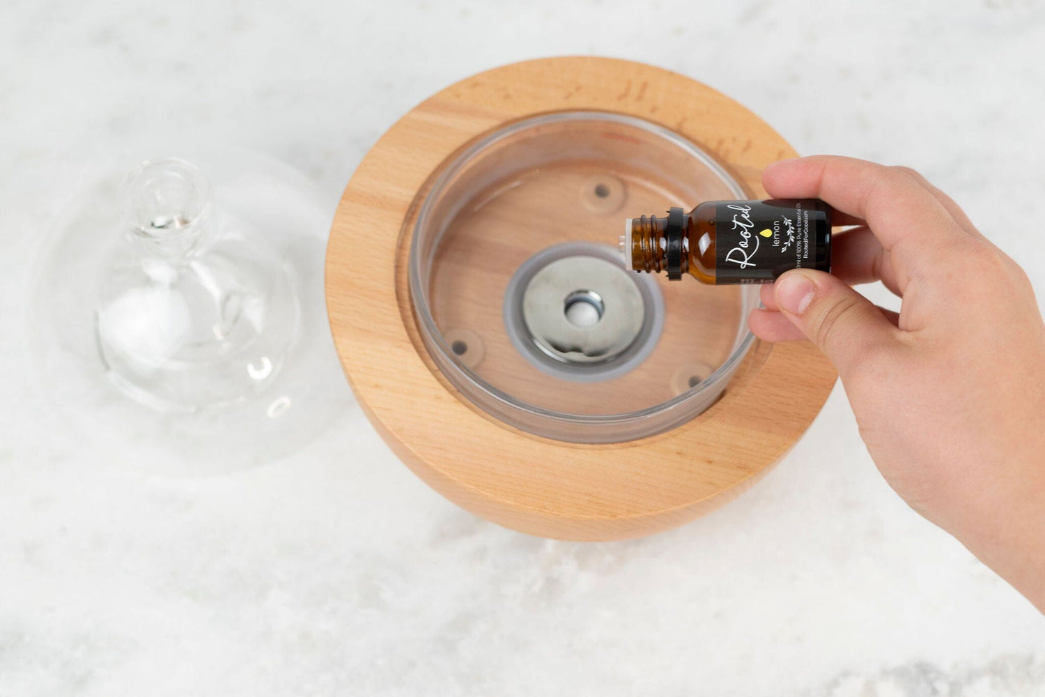 Glass Fountain Diffuser Essential Oils Rooted For Good 