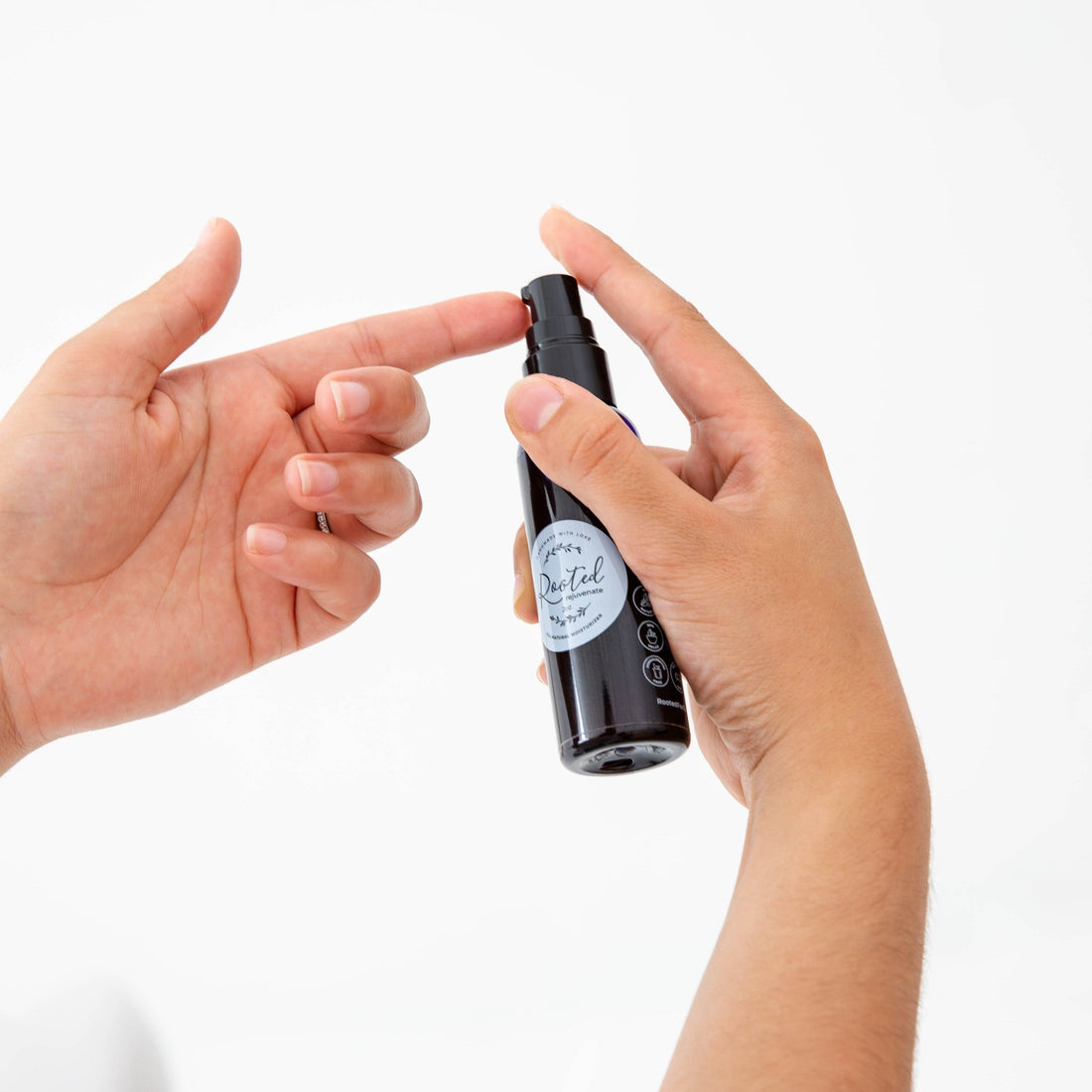 Rejuvenate Facial Moisturizer being applied to face as a daily skincare routine