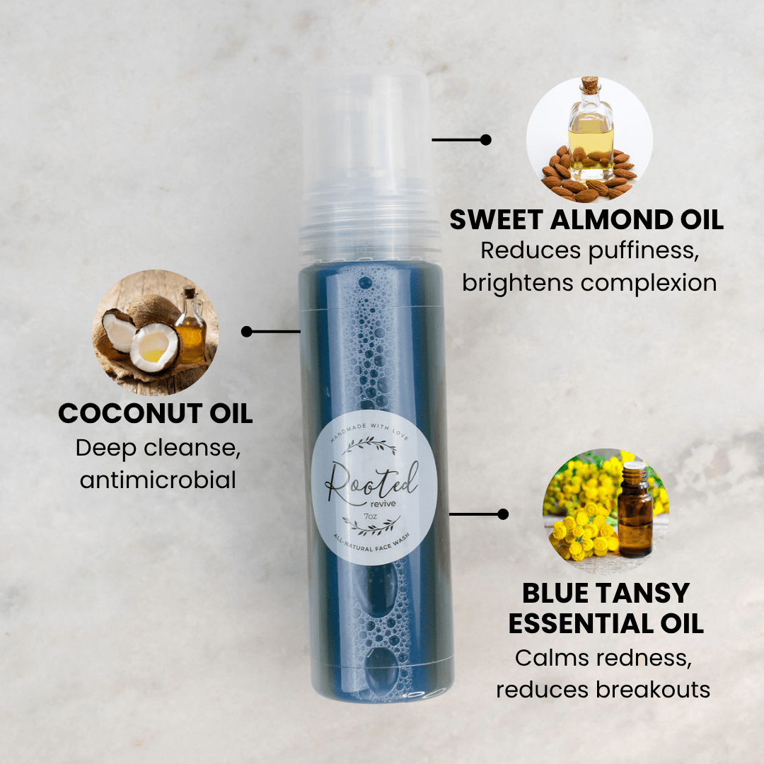 Revive + Blue Tansy Face Wash Skincare Rooted For Good 