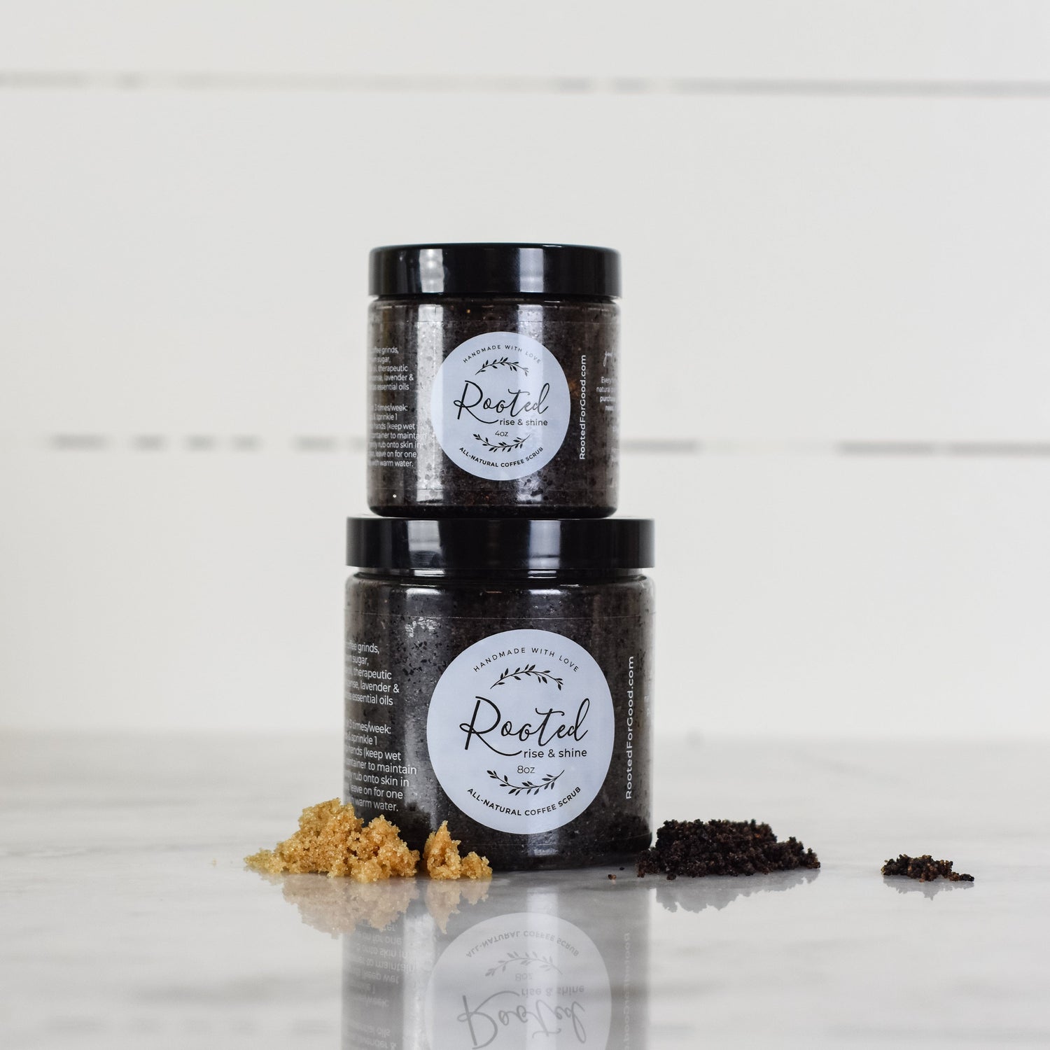 Rise &amp; Shine Face &amp; Lip Coffee Scrub Face Rooted For Good 