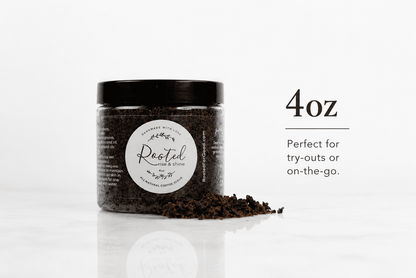 Rise &amp; Shine Face &amp; Lip Coffee Scrub Skincare Rooted For Good 4 oz 